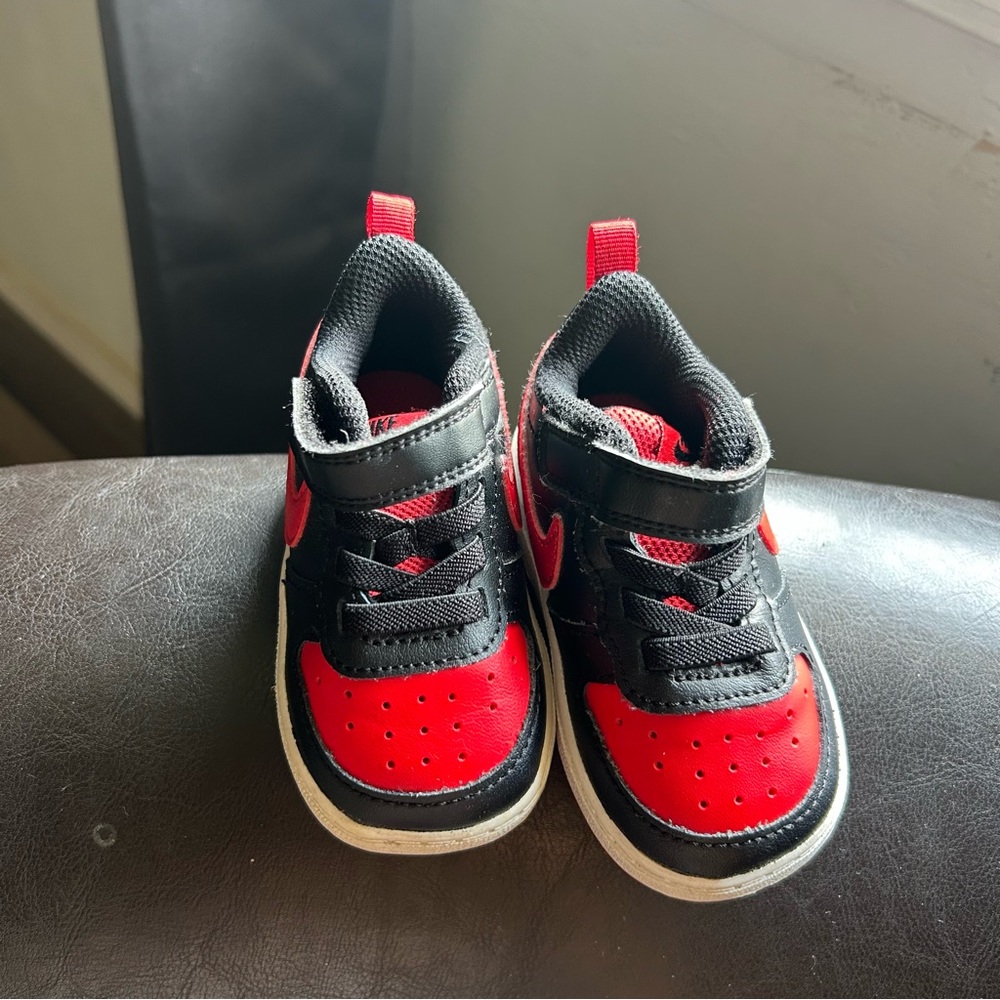 Nike Court Borough Low 2 TDV 'Bred' Toddler Shoes
